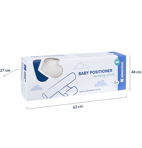 Kikka Boo bočna zaštita za novorođenče Newborn Positioner Memory Foam, bijela