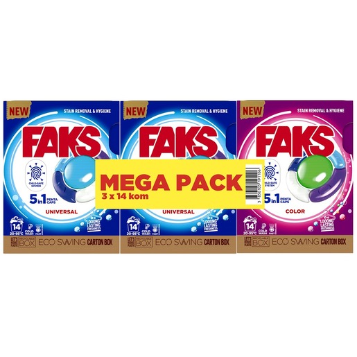 Faks kapsule Universal i Color, 3x14 kom