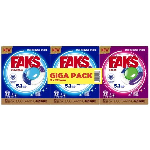 Faks kapsule Universal i Color, 3x22 kom