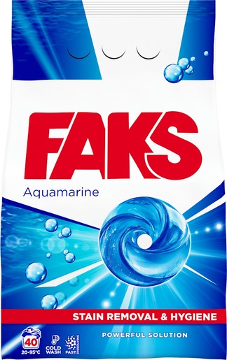Faks Aquamarine, 40 pranja, 2.2 kg