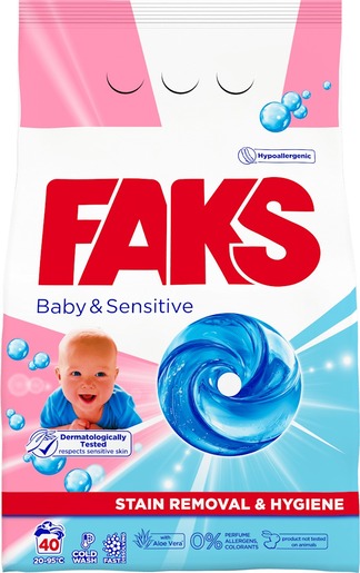 Faks Baby&Sensitive, 40 pranja, 2.2 kg