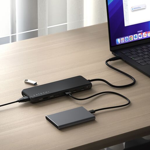 Satechi 13-in-1 USB-C Triple Display Multiport Adapter (ST-P3D13K)