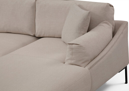 Kutna garnitura LEO, desna, krem, Leo Corner Right - Cream