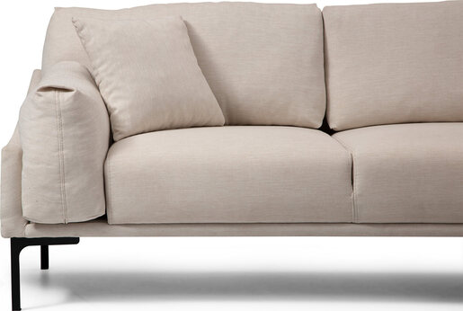 Kutna garnitura LEO, desna, krem, Leo Corner Right - Cream