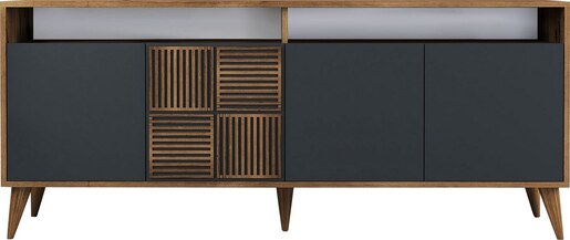 Komoda, Milan - Walnut, Anthracite