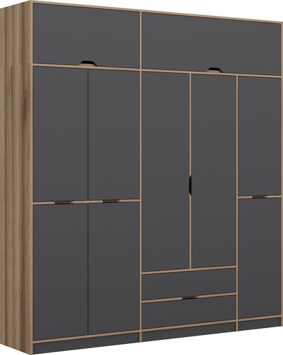 Ormar za odjeću ELINA - 8909, antracit, Dore