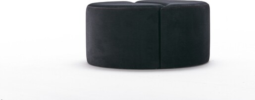 Tabure, Antracit Ružičasta, Alis Puf - Black