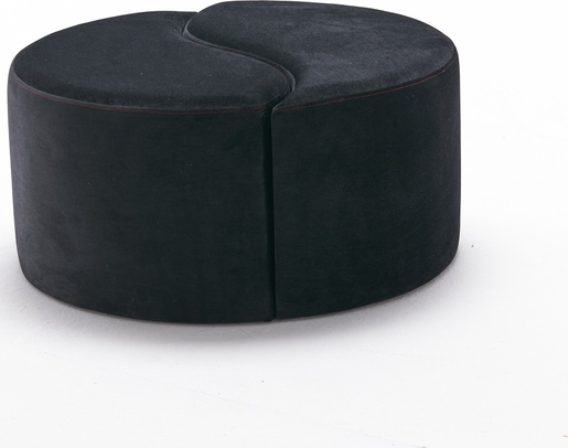 Tabure, Antracit Ružičasta, Alis Puf - Black