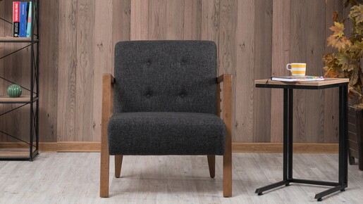 Fotelja, Tamno siva, Kemer - Dark Grey