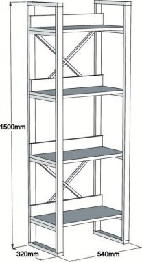 Polica za knjige, Adisa - Sapphire
