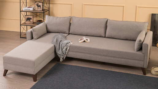 Kutna garnitura BELLA CORNER lijeva, krem, Bella Corner Sofa Left 1 - Cream