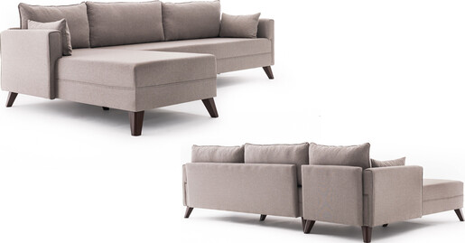 Kutna garnitura BELLA CORNER lijeva, krem, Bella Corner Sofa Left 1 - Cream