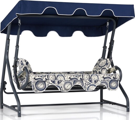 Vrtni trosjed za ljuljanje, višebojno boja, Olea 3 Kişilik Salıncak - Dünya Mavi Tente