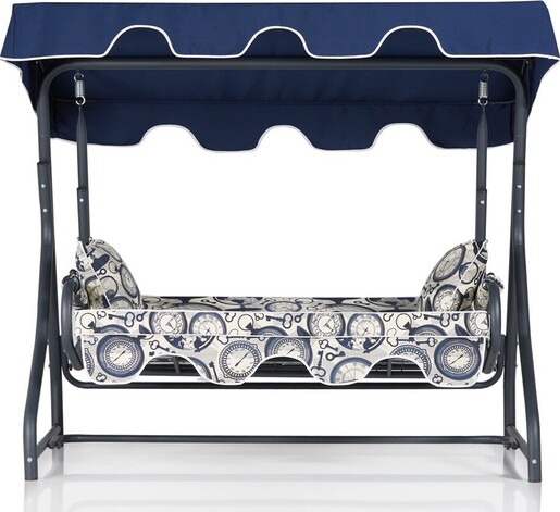 Vrtni trosjed za ljuljanje, višebojno boja, Olea 3 Kişilik Salıncak - Dünya Mavi Tente