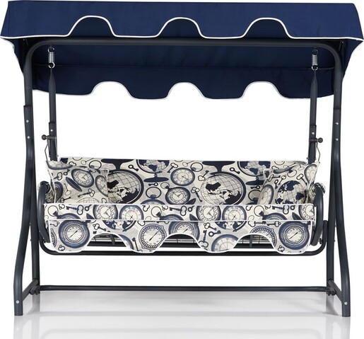 Vrtni trosjed za ljuljanje, višebojno boja, Olea 3 Kişilik Salıncak - Dünya Mavi Tente