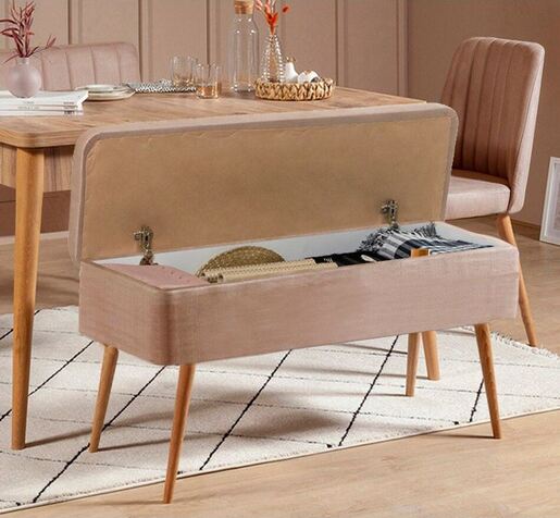 Set stola i stolica (4 komada), Vina 0900 - 3 - Atlantic, Stone