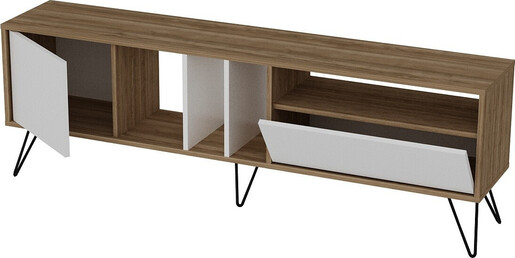 Stalak za televizor, Mistico (180) - Walnut, White