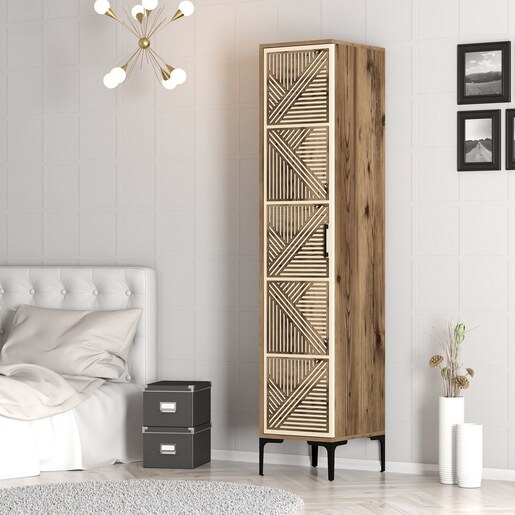 Ormar, Kumsal P - Walnut, Cream