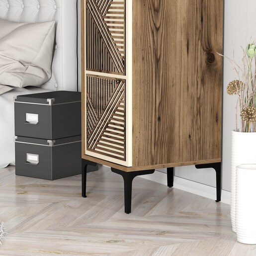 Ormar, Kumsal P - Walnut, Cream