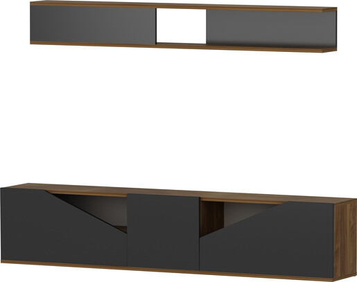 TV jedinica, Taç - Walnut, Black