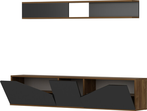 TV jedinica, Taç - Walnut, Black