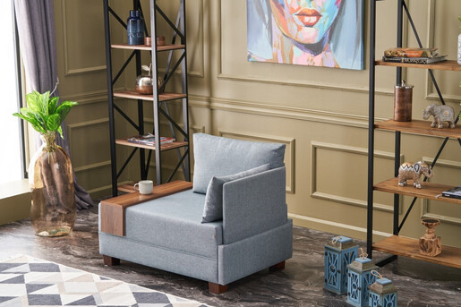 Sofa, Plava, Fly Right - Light Blue