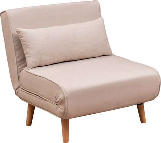 Fotelja na razvlačenje, Krem, Folde Single - Cream