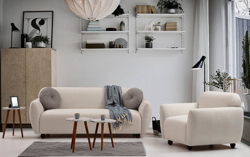 Trosjed EDDY bež, Eddy - Cream