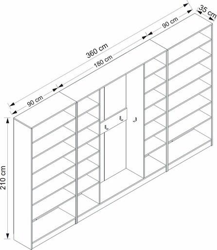 Stalak za hodnik, Noah - 8272