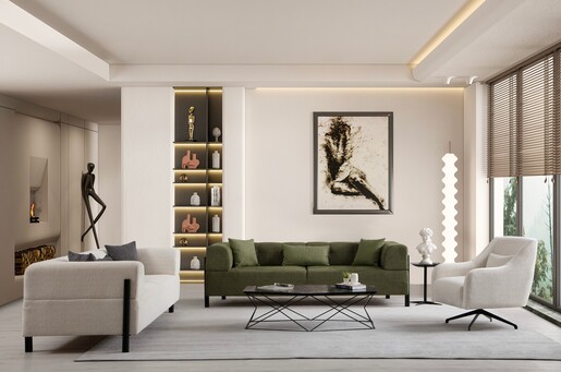 Trosjed Gio 3 Seater - zeleno