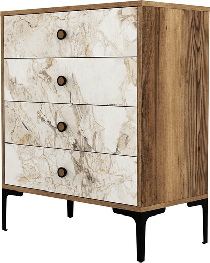 Ormar, Lizbon 538 - Walnut, White