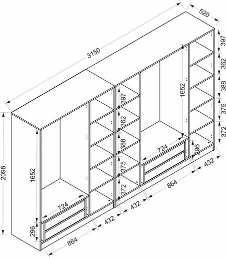 Garderoba, Kale - 6095