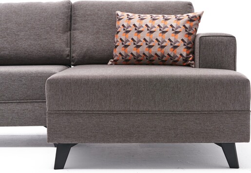 Kutna garnitura na razvlačenje EFSUN, smeđa, Efsun - Brown