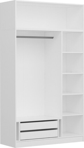 Garderoba, Kale 3 Kapak Aynalı 235 - White