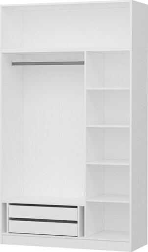 Garderoba, Kale 3 Kapak Aynalı 235 - White