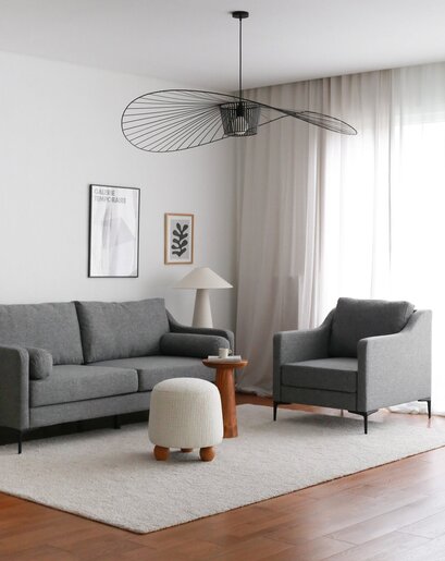 Trosjed Nordi 3 Seater Metal - sivi