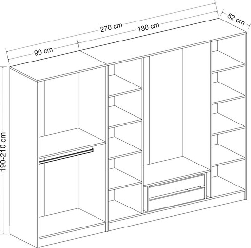 Garderoba, Kale - 7540