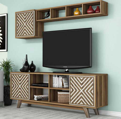 TV jedinica, İnci - Walnut, Cream
