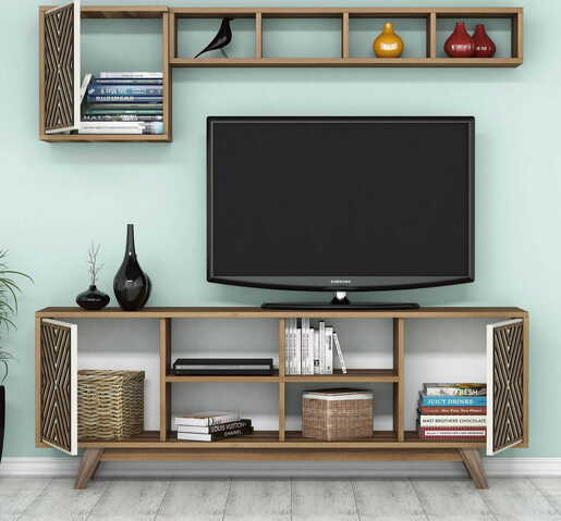 TV jedinica, İnci - Walnut, Cream
