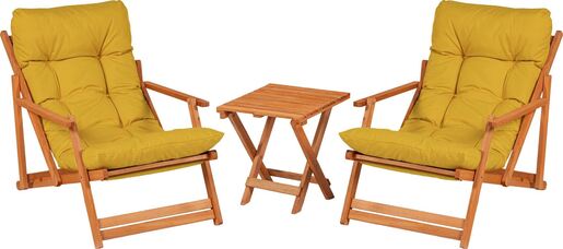 Set vrtnog namještaja - stol i stolice (3 komada) Cristian