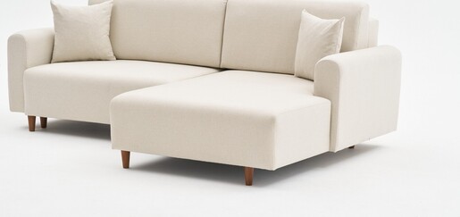 Kutna garnitura na razvlačenje Mane desni - Cream