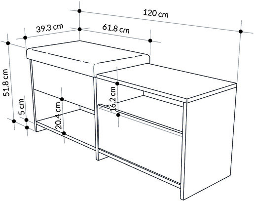 Ormarić za cipele KATE