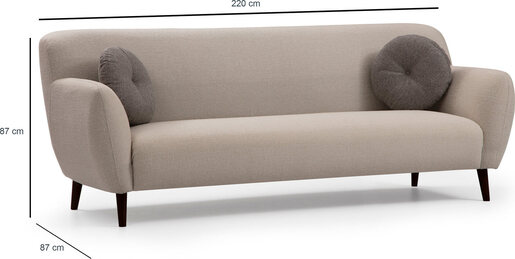 Trosjed ENNA bež, Enna - Beige