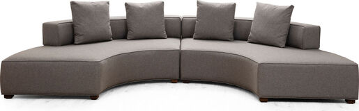 Kutna garnitura GONDOL-2, siva, Gondol-2 (CHL-SOL-CHL-SAĞ) - Grey