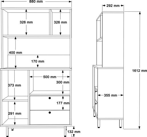 Višenamjenski ormarić CALLIE