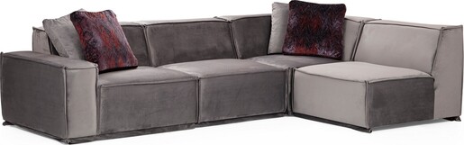 Kutna garnitura LEGO, siva, Lego Corner 6 (L1-O1-C-O1)