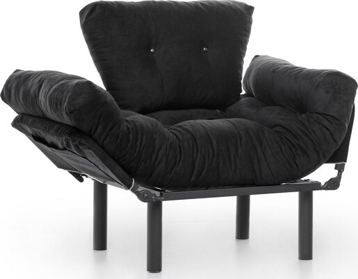 Fotelja, Crno, Nitta Single - Black