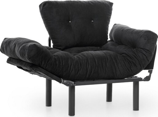 Fotelja, Crno, Nitta Single - Black