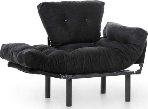 Fotelja, Crno, Nitta Single - Black