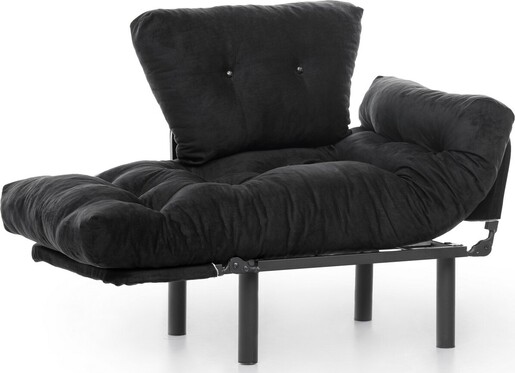 Fotelja, Crno, Nitta Single - Black